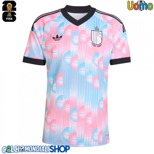 Maglie da calcio Belgio Seconda Maglia Mondiali 2026  Manica Corta